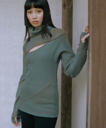 TELOPLAN テーロプラン ニット・セーター F グレー系 【古着】【中古】 セール】Tyson Knit Top（ニット/セーター）｜TELOPLAN