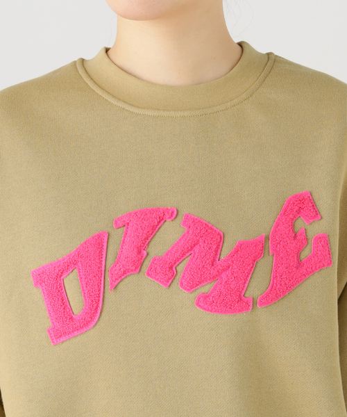 セール】【Dime/ダイム】 COLLEGE CREWNECK：裏起毛スウェット
