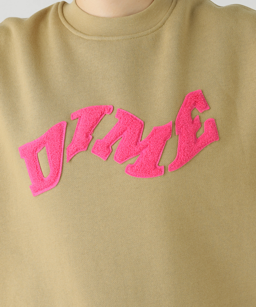セール】【Dime/ダイム】 COLLEGE CREWNECK：裏起毛スウェット