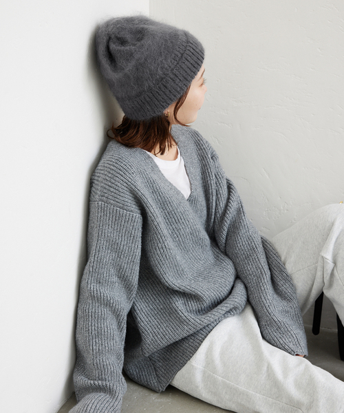 ORCIVAL/オーシバル MOHAIRニットキャップ MOHAIR MIX ORCIVAL（オーシバル）の「ORCIVAL/オーシバル MOHAIRニットキャップ