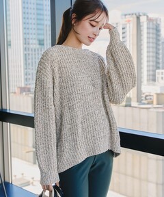 Tucked Pattern Knit（ニット/セーター）｜anuke（アンヌーク）の