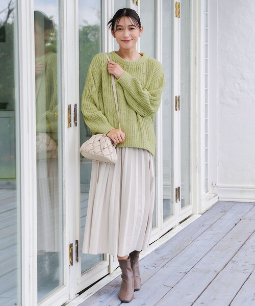 ミディアム　モールニットプルオーバー セール】MIXモールニットプルオーバー（ニット/セーター）｜Tiaclasse