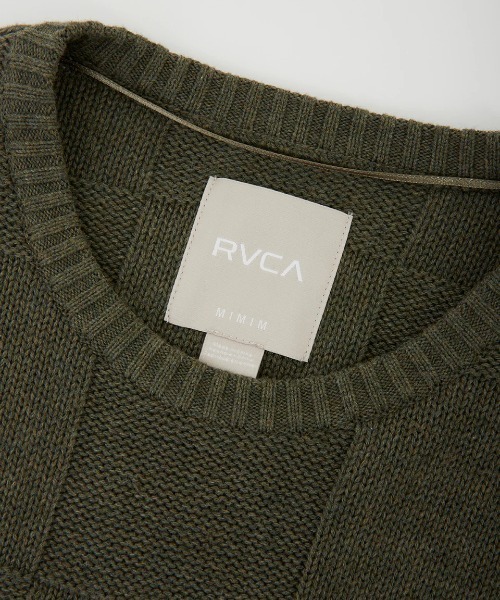 RVCA(ルーカ)の「RVCA メンズ HI GRADE BORO CREW S セーター/ルーカブロックチェックニット(ニット/セーター・メンズ・オリーブ・LARGE/X-LARGE/SMALL/MEDIUM)」の6枚目の写真