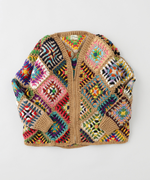 MacMahon Knitting Mills 】 +【Niche.】 Crochet Cardigan