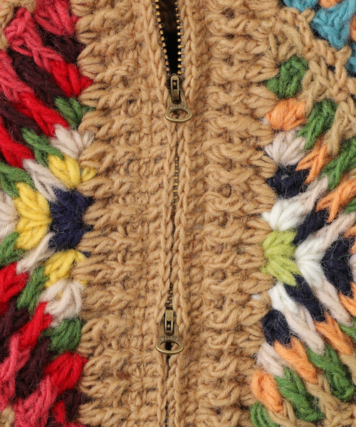 MacMahon Knitting Mills 】 +【Niche.】 Crochet Cardigan