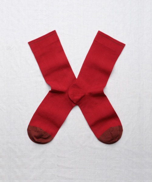 Bonne maison（ボンメゾン）の「【Bonne Maison(ボンヌメゾン)】フランス製 ソックス　靴下　カラフル（ソックス/靴下・レディース・レッド/グリーン/オレンジ/グレー/チャコールグレー/ブルー・36/38）」の14枚目の写真
