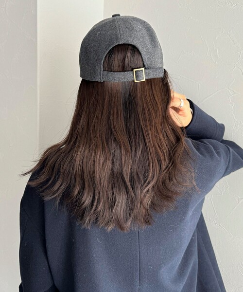 fredy emue（フレディエミュ）の「メルトンキャップ（キャップ・レディース・グレー/ベージュ/ネイビー・FREE）」の14枚目の写真