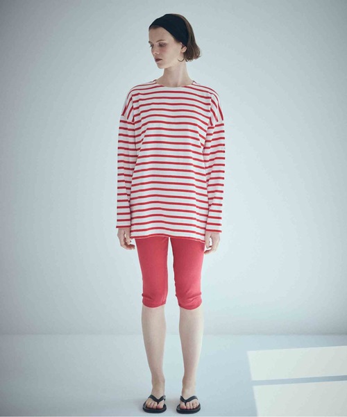 SEA(シー)の「SEA グラフィティ バスクシャツ(Tシャツ/カットソー・レディース・ブルー/ブラック/レッド・ONE SIZE)」の3枚目の写真