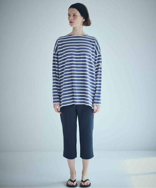 SEA(シー)の「SEA グラフィティ バスクシャツ(Tシャツ/カットソー・レディース・ブルー/ブラック/レッド・ONE SIZE)」の9枚目の写真