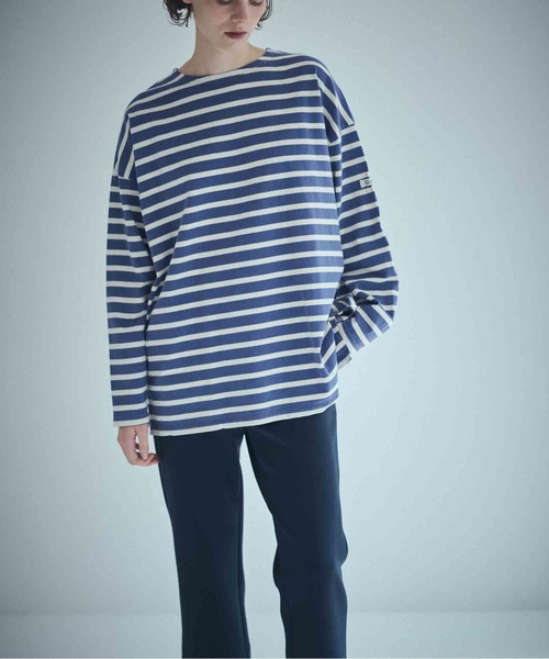 SEA(シー)の「SEA グラフィティ バスクシャツ(Tシャツ/カットソー・レディース・ブルー/ブラック/レッド・ONE SIZE)」の10枚目の写真