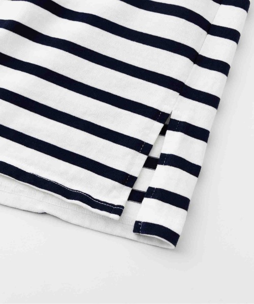 SEA(シー)の「SEA グラフィティ バスクシャツ(Tシャツ/カットソー・レディース・ブルー/ブラック/レッド・ONE SIZE)」の17枚目の写真