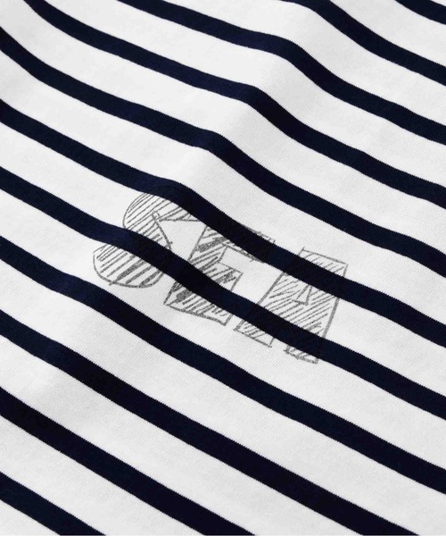 SEA(シー)の「SEA グラフィティ バスクシャツ(Tシャツ/カットソー・レディース・ブルー/ブラック/レッド・ONE SIZE)」の19枚目の写真