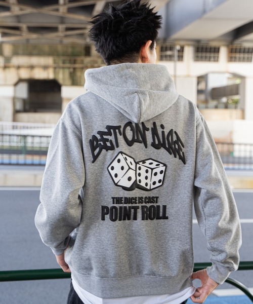 WEGO(ウィゴー)の「WEGO/リラックスフィットグラフィックパーカー(パーカー・メンズ・ホワイト/杢グレー/ブラック/ブラウン/グリーン・SMALL/MEDIUM/LARGE)」の3枚目の写真