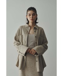 ウール起毛ビッグシャツブルゾン