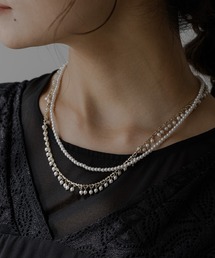 epic day（エピックデイ）の「小粒パール&フリンジパール2連ネックレス（ネックレス）」