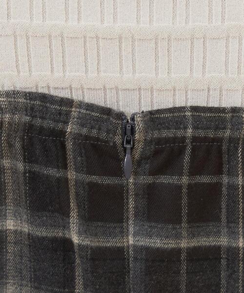 REDYAZEL（レディアゼル）の「【セットアップ可能】チェックサイドダブルリボンワンピース（ワンピース・レディース・グレー/キャメル/ネイビー・SMALL/MEDIUM）」の11枚目の写真