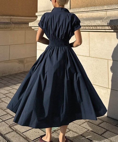 JENNE（ジェンヌ）の「コットンエアリータックワンピース（ワンピース・レディース・ホワイト/ネイビー/イエロー・SMALL/MEDIUM/LARGE）」の12枚目の写真