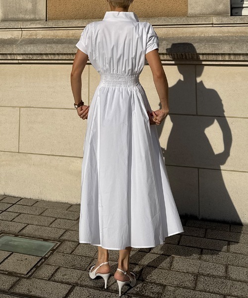 JENNE（ジェンヌ）の「コットンエアリータックワンピース（ワンピース・レディース・ホワイト/ネイビー/イエロー・SMALL/MEDIUM/LARGE）」の17枚目の写真