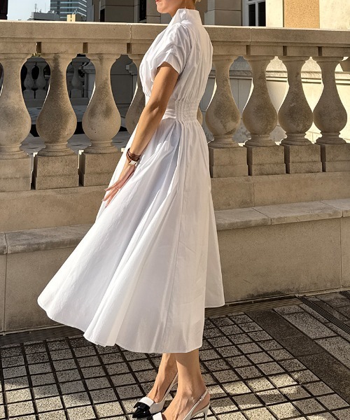 JENNE（ジェンヌ）の「コットンエアリータックワンピース（ワンピース・レディース・ホワイト/ネイビー/イエロー・SMALL/MEDIUM/LARGE）」の20枚目の写真