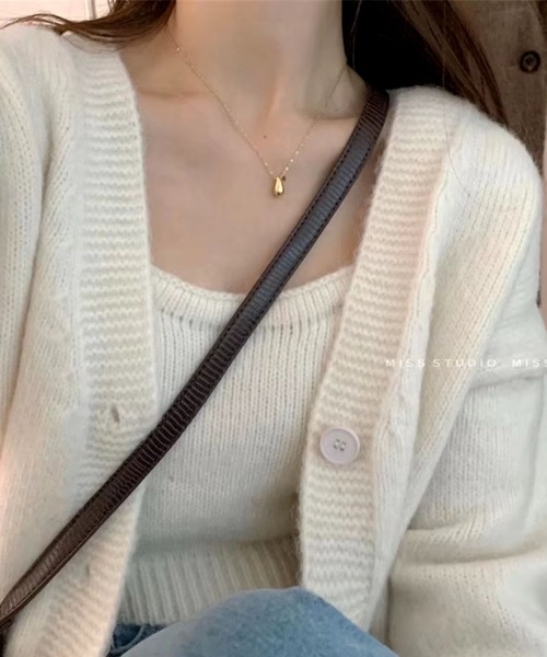 sevens（セブンズ）の「【sevens】キャミカーディガンセット（カーディガン/ボレロ・レディース・ピンク/ネイビー/ホワイト・FREE）」の14枚目の写真