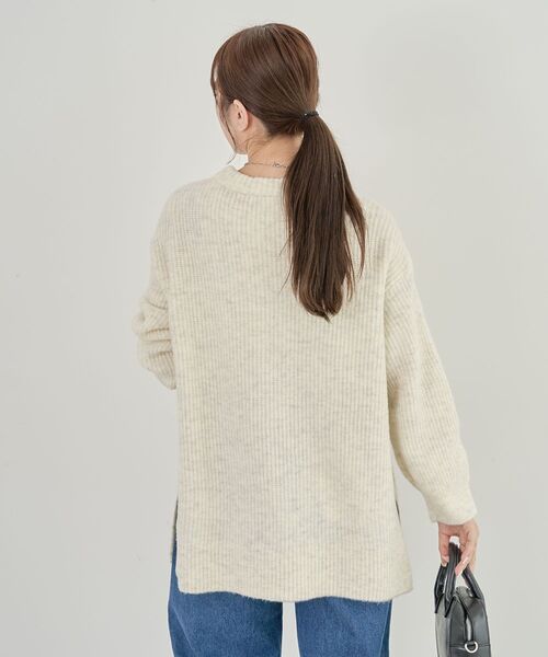 Green　Parks（グリーンパークス）の「fuwaっと 畦チュニック（チュニック・レディース・キャメル/ダークパープル/オフホワイト/ブルー/杢グレー・FREE）」の18枚目の写真