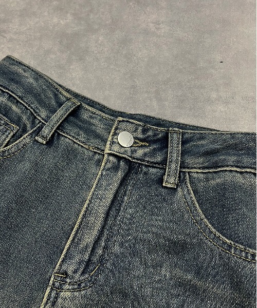 ad thie(アドティエ)の「サイドダメージ ワイドデニム(デニムパンツ・レディース・ブルー・SMALL/MEDIUM)」の21枚目の写真