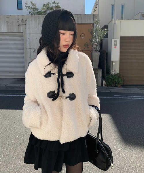 anyonemore（エニワンモア）の「ティアードコーデュロイミニスカート（スカート・レディース・ブラック/クリーム・SMALL/MEDIUM）」の8枚目の写真