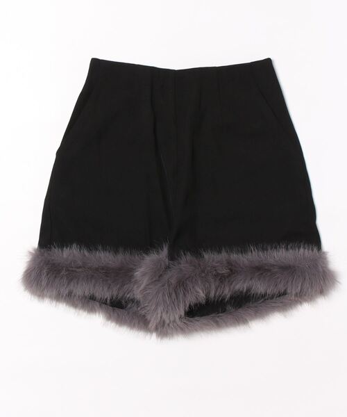 apres jour（アプレジュール）の「フェイクファー付きショートパンツ【ZOZOTOWN限定アイテム】（その他パンツ・レディース・ブラック系その他/ブラック/ブラウン系その他/ボルドー・X-LARGE/フリー）」の5枚目の写真