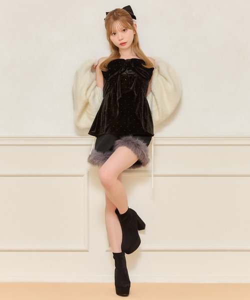 d.i.a. ファー付きショートパンツ フェイクファー付きショートパンツ【ZOZOTOWN限定アイテム