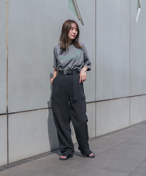 バックベルトフラットサンダル MAKBOW バックベルトフラットサンダル (MAHA)（ブラック