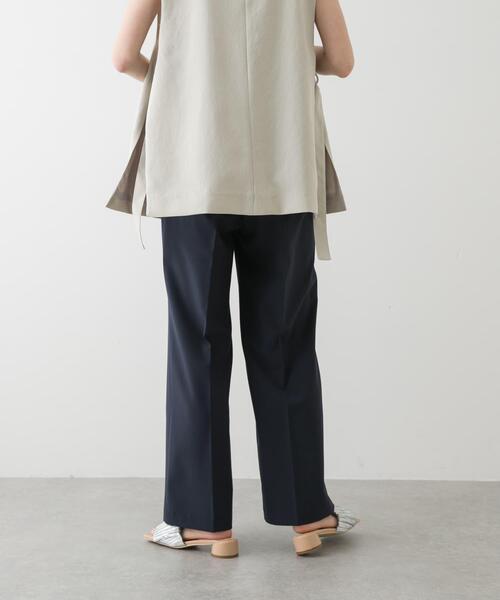 SENSE OF PLACE by URBAN RESEARCH（センスオブプレイスバイアーバンリサーチ）の「センタープレスストレートパンツ（その他パンツ・レディース・ブラック/グレー/ネイビー/チェック・TALL/MEDIUM/SMALL/LARGE/X-SMALL）」の12枚目の写真