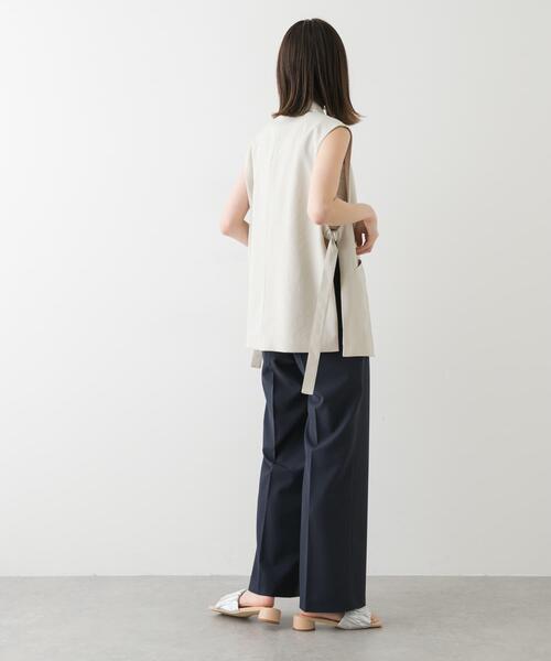 SENSE OF PLACE by URBAN RESEARCH（センスオブプレイスバイアーバンリサーチ）の「センタープレスストレートパンツ（その他パンツ・レディース・ブラック/グレー/ネイビー/チェック・TALL/MEDIUM/SMALL/LARGE/X-SMALL）」の14枚目の写真