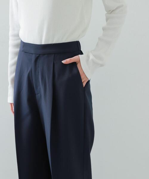 SENSE OF PLACE by URBAN RESEARCH（センスオブプレイスバイアーバンリサーチ）の「センタープレスストレートパンツ（その他パンツ・レディース・ブラック/グレー/ネイビー/チェック・TALL/MEDIUM/SMALL/LARGE/X-SMALL）」の18枚目の写真