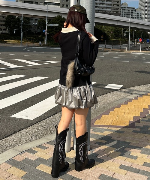 sedacle girl(セダクルガール)の「ユニフォームデザインプルオーバー(スウェット・レディース・グレー/ブラック・FREE)」の18枚目の写真