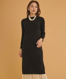 Edit Sheen（エディットシーン）の「裾シフォンニットワンピース（ワンピース）」