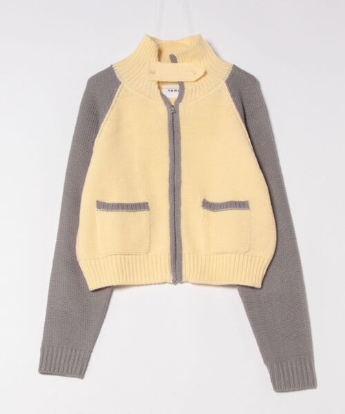 nemne store(ネンネストア)の「ラグランドライバーズニット(ニット/セーター・レディース・ネイビー/グレー系・SMALL/MEDIUM)」の16枚目の写真