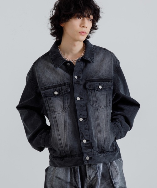 セール】Blasted denim jacket / ブラストデニムジャケット（デニム