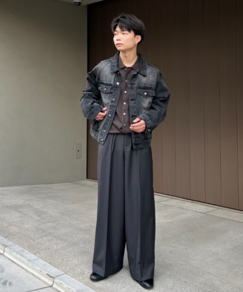 SINSS ブラストデニムジャケット Mサイズ Blasted denim jacket / ブラストデニムジャケット（デニム