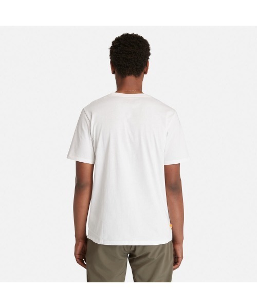 Timberland(ティンバーランド)の「半袖 ワードマーク ロゴ Tシャツ メンズ(Tシャツ/カットソー・メンズ・ホワイト・XX-LARGE/XXX-LARGE/X-SMALL/SMALL/MEDIUM/LARGE/X-LARGE)」の2枚目の写真