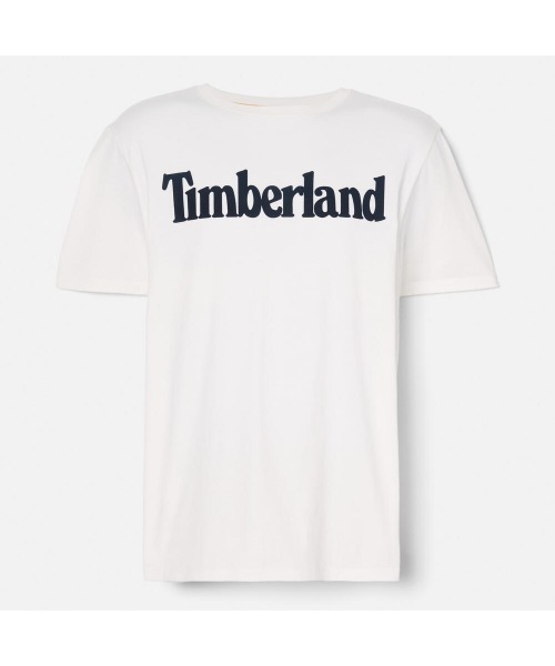 Timberland(ティンバーランド)の「半袖 ワードマーク ロゴ Tシャツ メンズ(Tシャツ/カットソー・メンズ・ホワイト・XX-LARGE/XXX-LARGE/X-SMALL/SMALL/MEDIUM/LARGE/X-LARGE)」の4枚目の写真