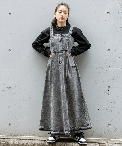 セール】【NBA】別注/切り替えデニムワンピース（ワンピース）｜NBA