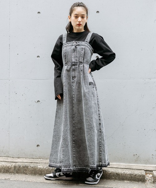 セール】【NBA】別注/切り替えデニムワンピース（ワンピース）｜NBA