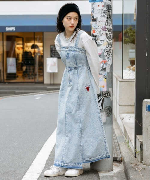 セール】【NBA】別注/切り替えデニムワンピース（ワンピース）｜NBA