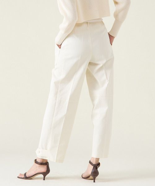 martinique(マルティニーク)の「クリーンチノカーゴパンツ(チノパンツ・レディース・オフホワイト/カーキ・1/2)」の4枚目の写真