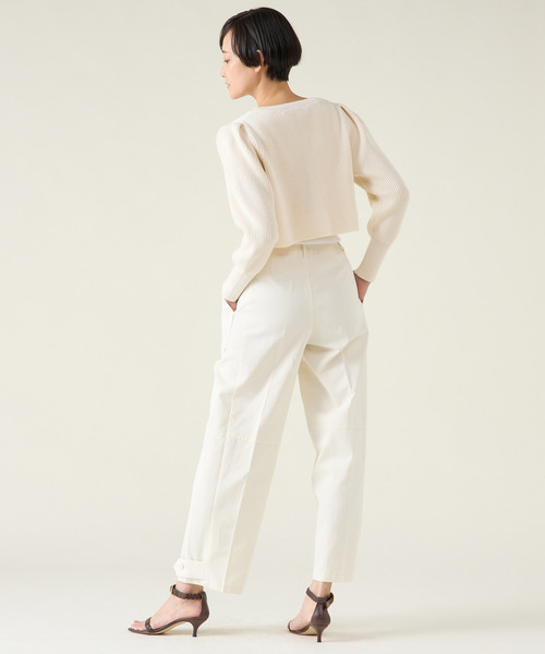 martinique(マルティニーク)の「クリーンチノカーゴパンツ(チノパンツ・レディース・オフホワイト/カーキ・1/2)」の10枚目の写真