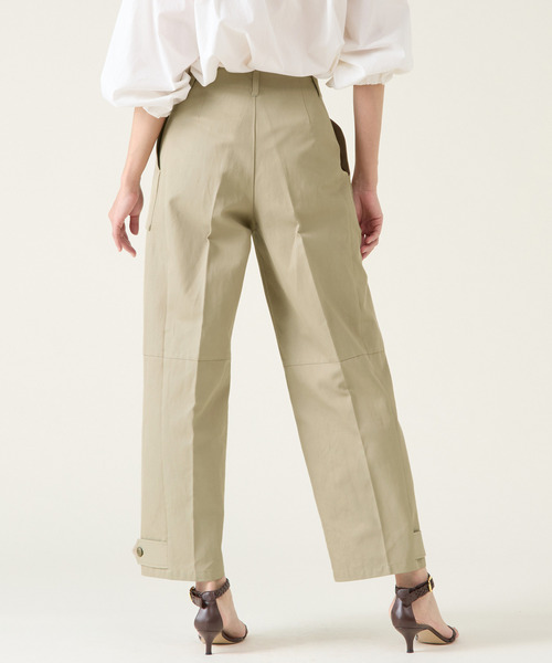 martinique(マルティニーク)の「クリーンチノカーゴパンツ(チノパンツ・レディース・オフホワイト/カーキ・1/2)」の12枚目の写真