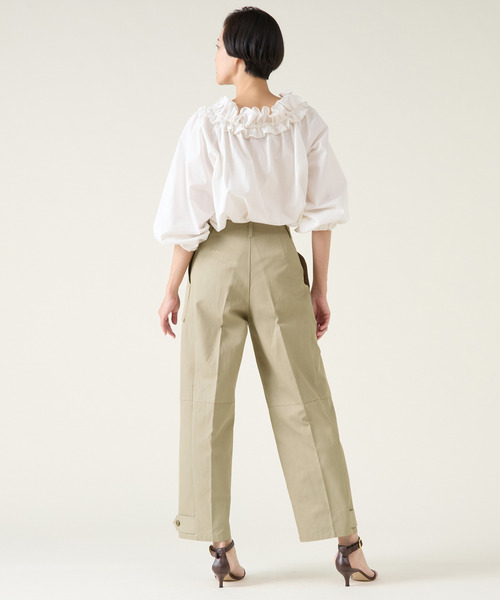 martinique(マルティニーク)の「クリーンチノカーゴパンツ(チノパンツ・レディース・オフホワイト/カーキ・1/2)」の16枚目の写真