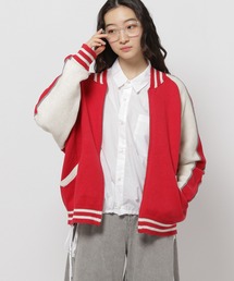 niko and... | スタジャンニットZIPカーディガン(カーディガン/ボレロ)