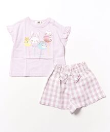 KP（ケーピー）の「3柄スイーツmimiプリントT+キュロットセット(80～140)（Tシャツ/カットソー）」