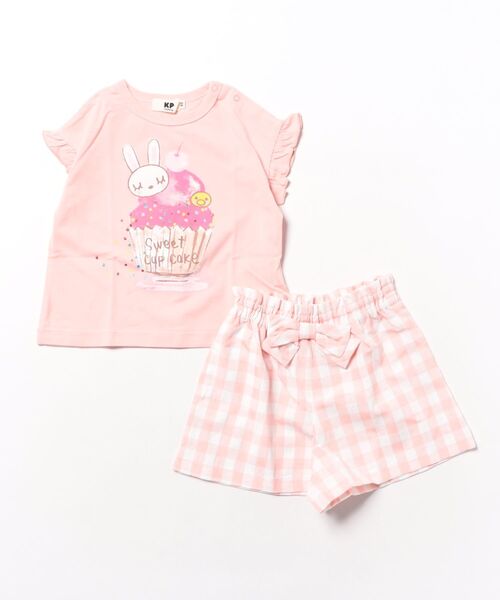 KP（ケーピー）の「3柄スイーツmimiプリントT+キュロットセット(80～140)（Tシャツ/カットソー・キッズ・オフホワイト/ラベンダー/ピンク・90cm/100cm/110cm/120cm/130cm/140cm/80ｃｍ）」の3枚目の写真